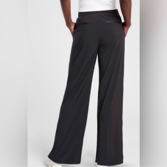 Athleta Nolita Wide Leg Pant Black 6 - Picture 3 of 11